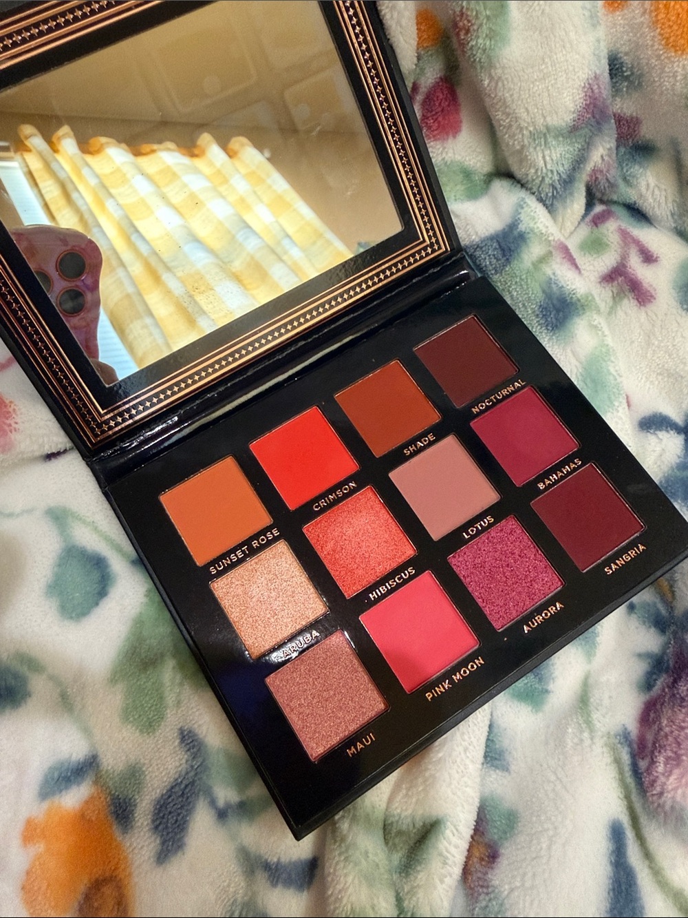 Ace Beaute Warm & Berry Eyeshadow Palette - Sunset Rose, Crimson, Hibiscus